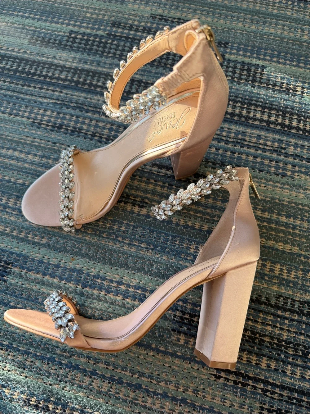Badgley Mishka Mayra Ankle Strap Evening Shoe Sandals size 9